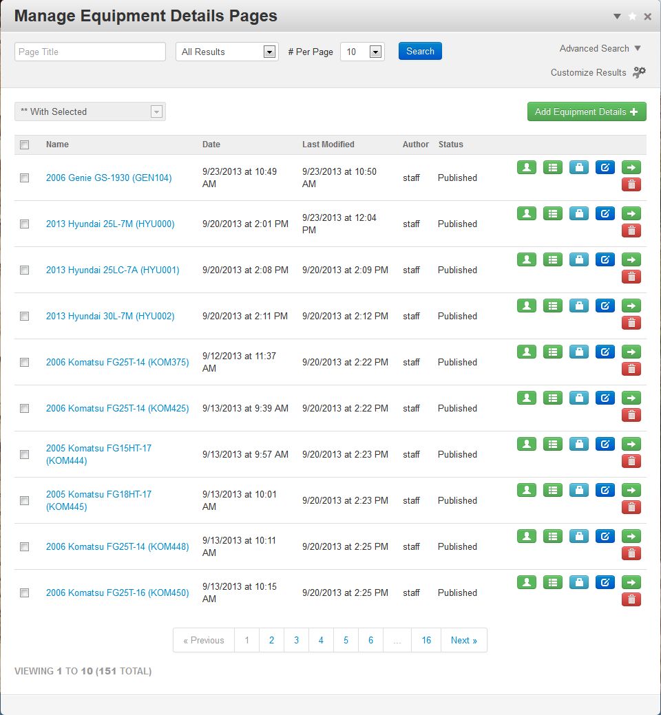 Pennell Forklift Services, Inc - Hanson Information Systems